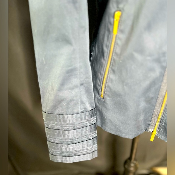 🤩 NEW ITEM! Z SPOKE by ZAC POSEN NAVY BLUE Coat Gold Zipper - Picture 6 of 13